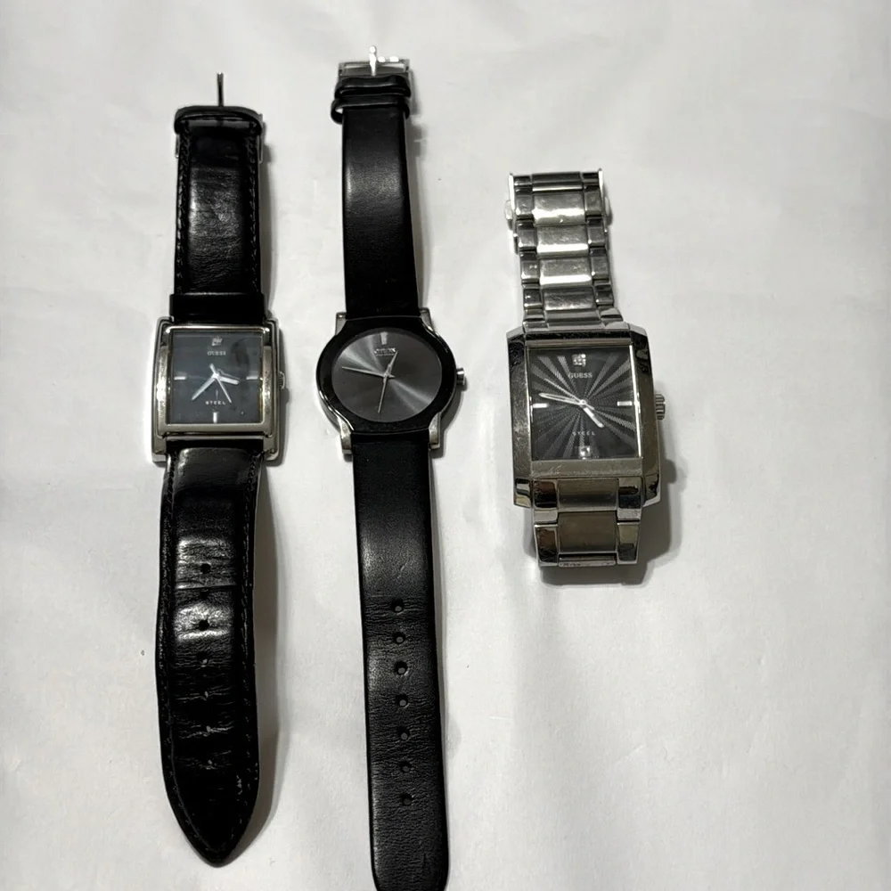 3 Citizen and Guess watches